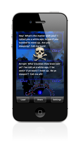 Speakin Pirate iPhone Screenshot 2 of 3